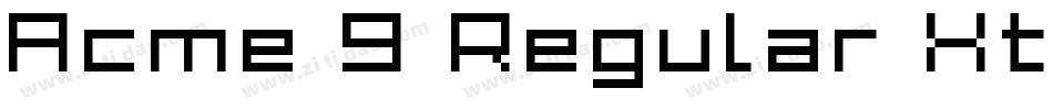 Acme 9 Regular Xtnd字体转换